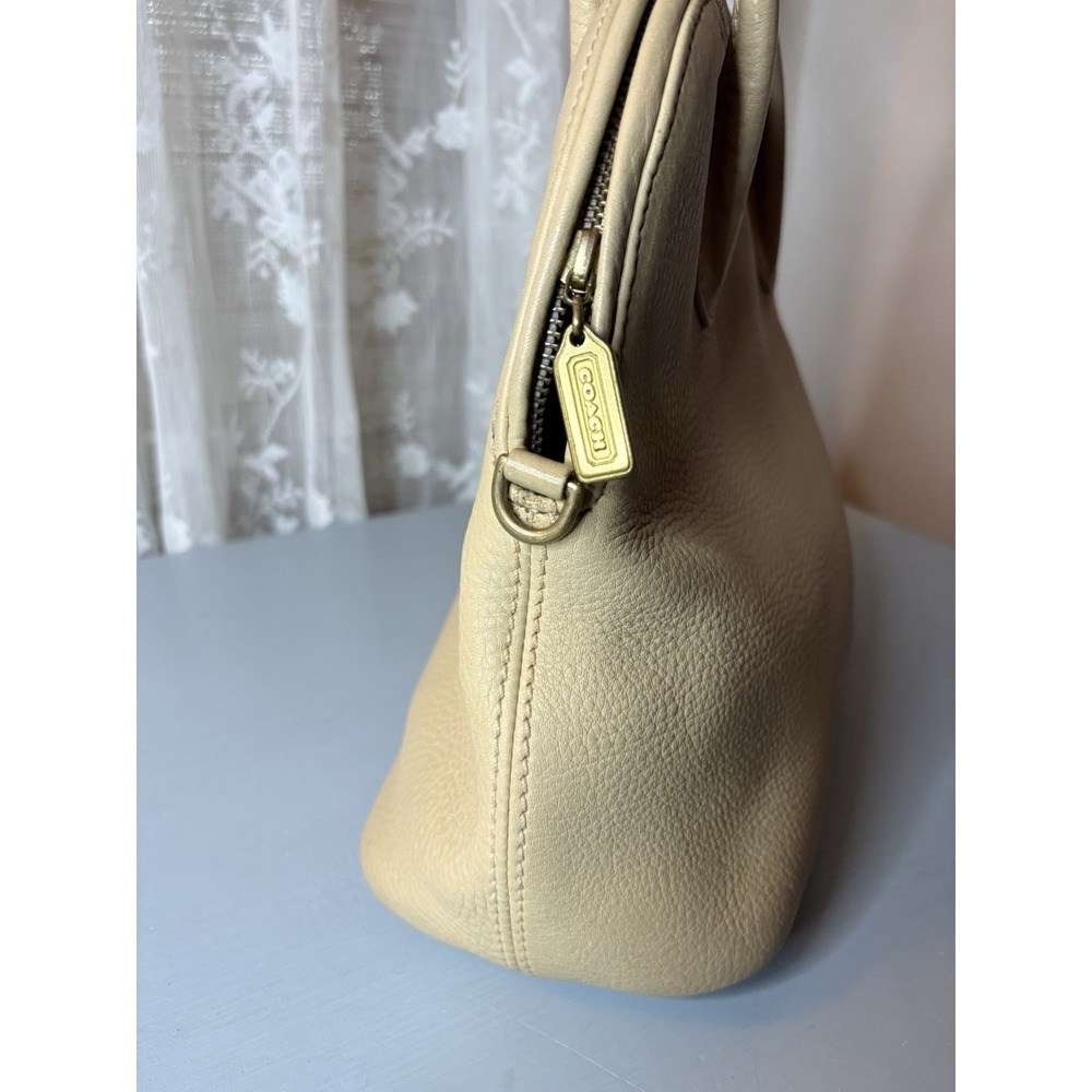 Vintage COACH Beige Leather, Sonoma 2-Way Shoulder Bag + Wallet, 4921 90s USA - Picture 13 of 16